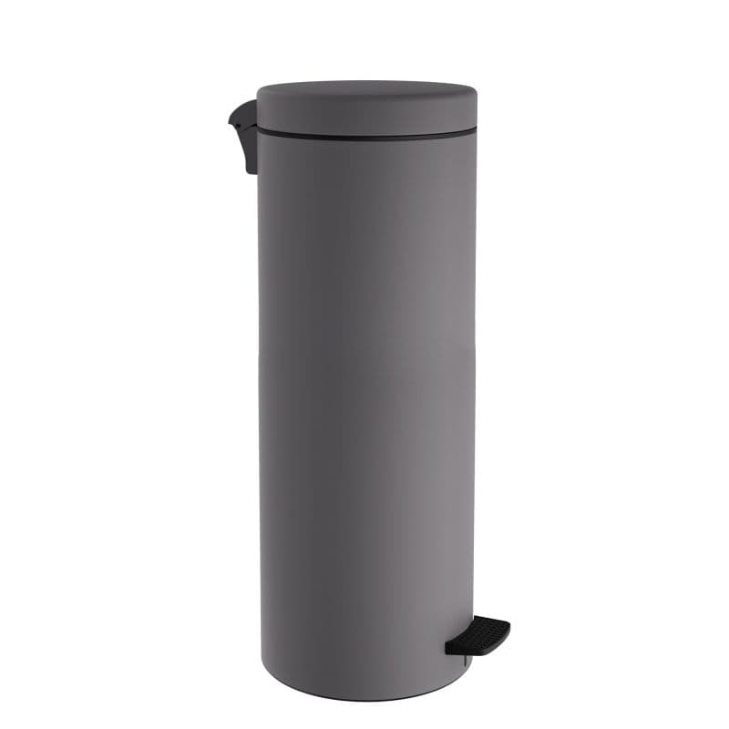 Χαρτοδοχείο Pam 16-2053-163 16lt soft close Matt Concrete Grey Φ20x55cm (χωρίς εσωτερικό πλαστικό κάδο)
