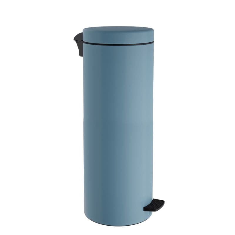 Χαρτοδοχείο Pam 16-2053-923 16lt soft close Ματ Σιελ Φ20x55cm (χωρίς εσωτερικό πλαστικό κάδο)