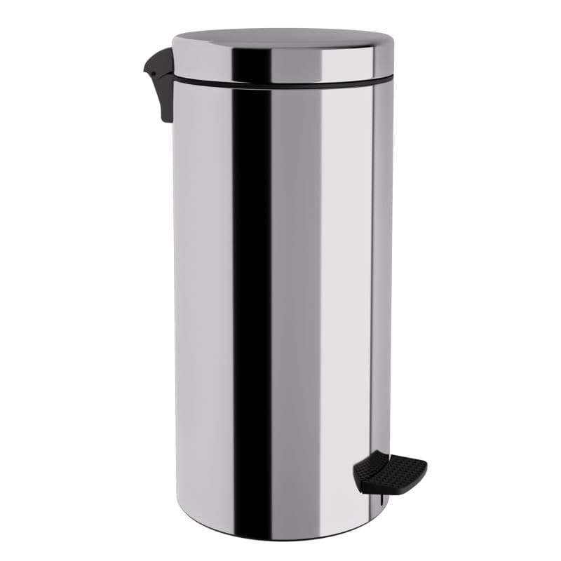Χαρτοδοχείο Pam 2553-001 25lt soft close Inox Γυαλιστερό Φ25x55cm