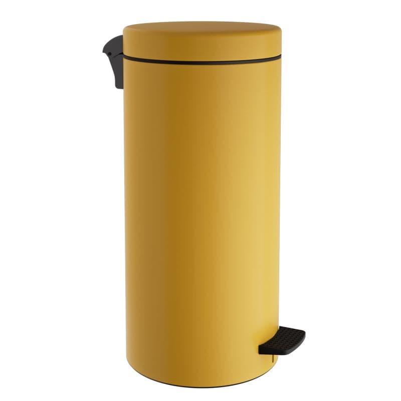 Χαρτοδοχείο Pam 2553-603 25lt soft close Ματ Κίτρινο Φ25x55cm