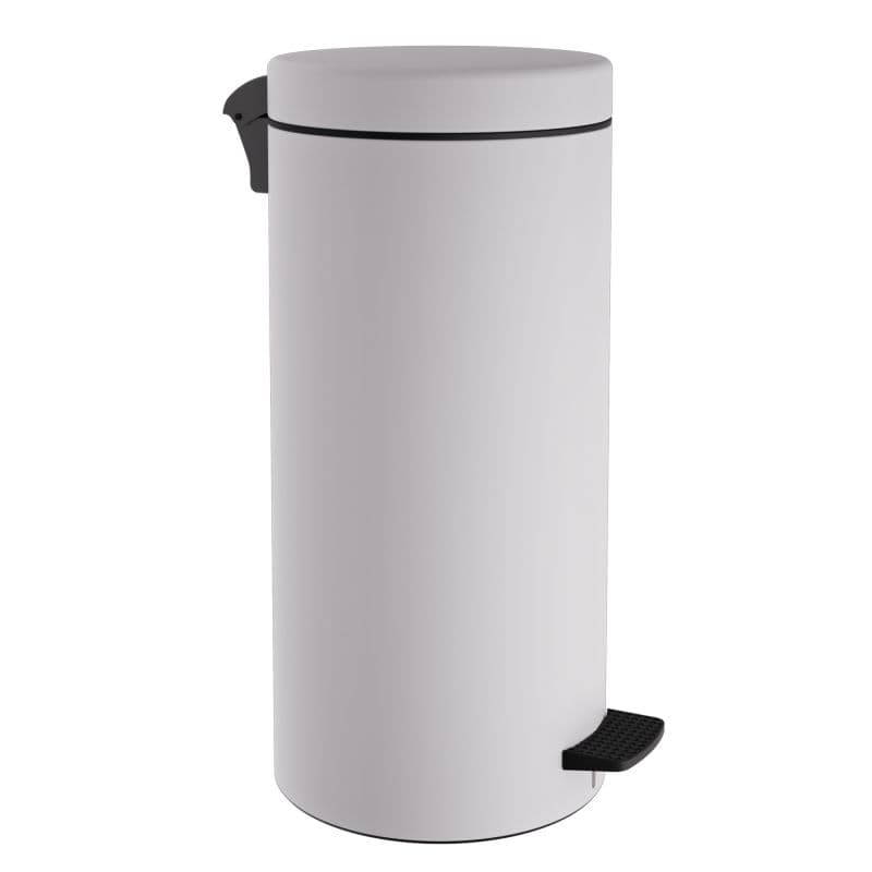 Χαρτοδοχείο Pam 2553-033 25lt soft close Ματ Λευκό Φ25x55cm