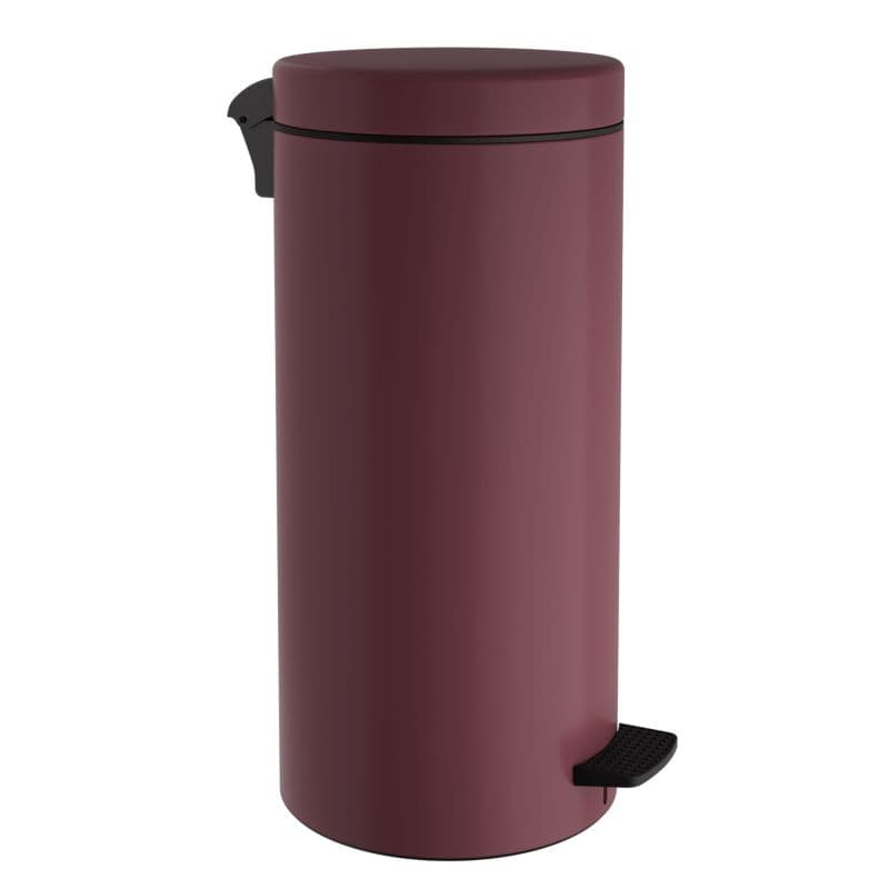 Χαρτοδοχείο Pam 2553-153 25lt soft close Ματ Μπορντό Φ25x55cm