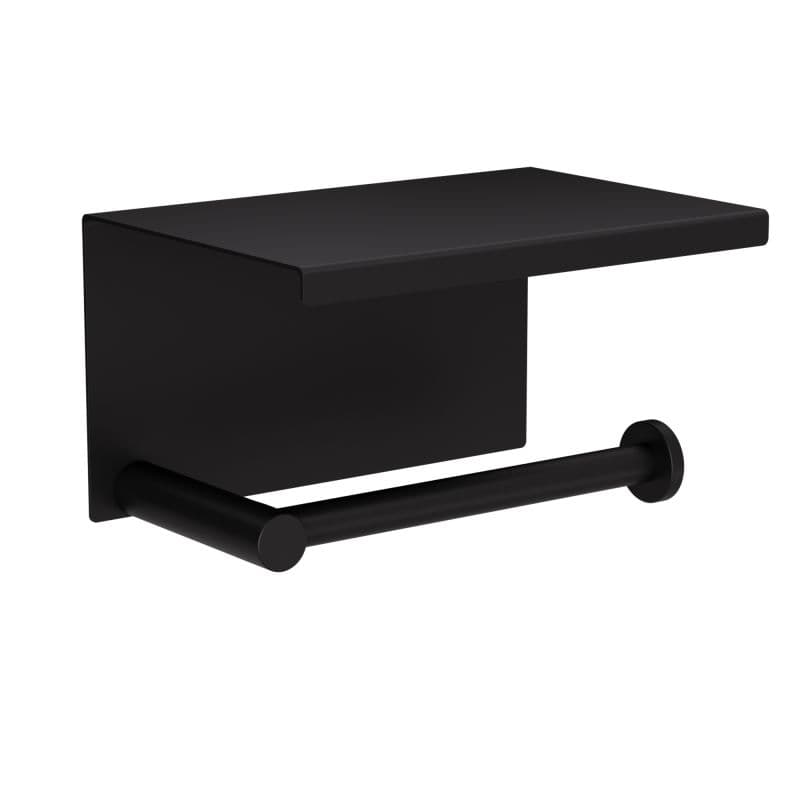 Χαρτοθήκη με καπάκι Pam 108-403 Ματ Μαύρο 16x11x9cm