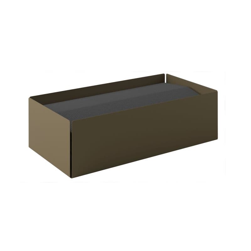 Χαρτομαντηλοθήκη Επικαθήμενη Pam 121-963 Matt Light Bronze 25x13x7,5cm