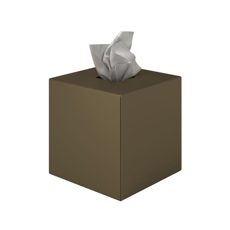 Χαρτομαντηλοθήκη Επικαθήμενη Pam 124-963 Matt Light Bronze 13x13x13cm