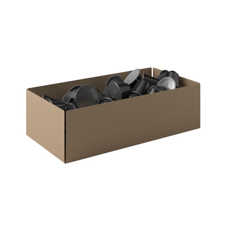 Θήκη για Κάψουλες Pam 117-103 Ματ Μπεζ 25x13x7,5cm
