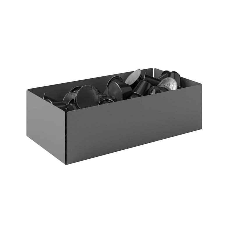 Θήκη για Κάψουλες Pam 117-163 Matt Concrete Grey 25x13x7,5cm