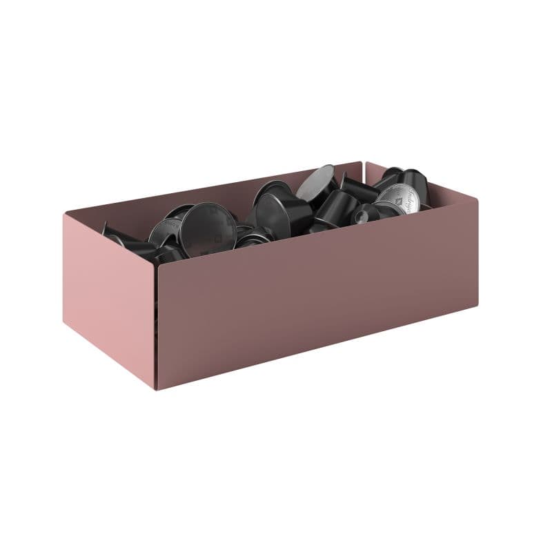 Θήκη για Κάψουλες Pam 117-303 Ματ Ροζ 25x13x7,5cm