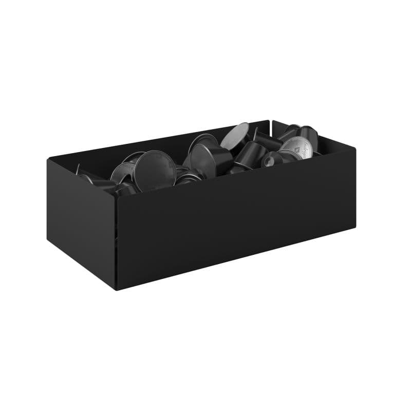 Θήκη για Κάψουλες Pam 117-403 Ματ Μαύρο 25x13x7,5cm