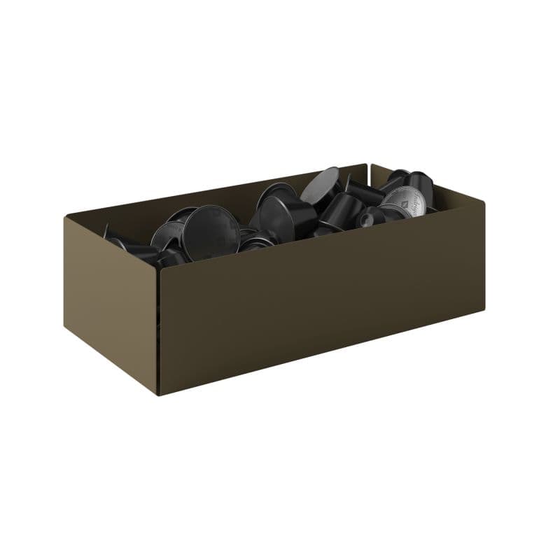 Θήκη για Κάψουλες Pam 117-963 Matt Light Bronze 25x13x7,5cm