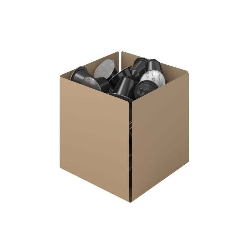 Θήκη για Κάψουλες Pam 116-103 Ματ Μπεζ 13x13x13cm