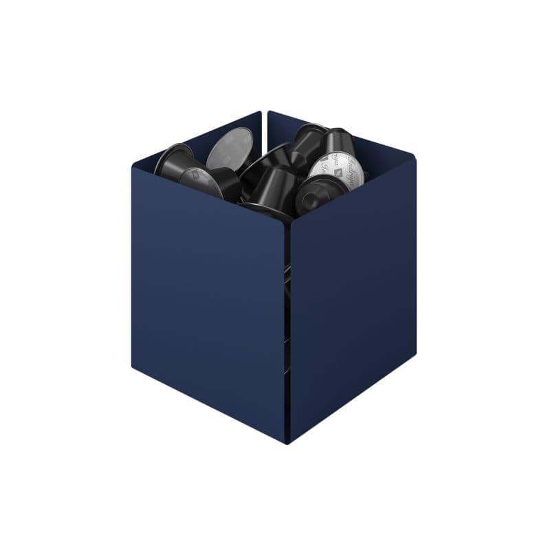 Θήκη για Κάψουλες Pam 116-203 Matt Navy Blue 13x13x13cm