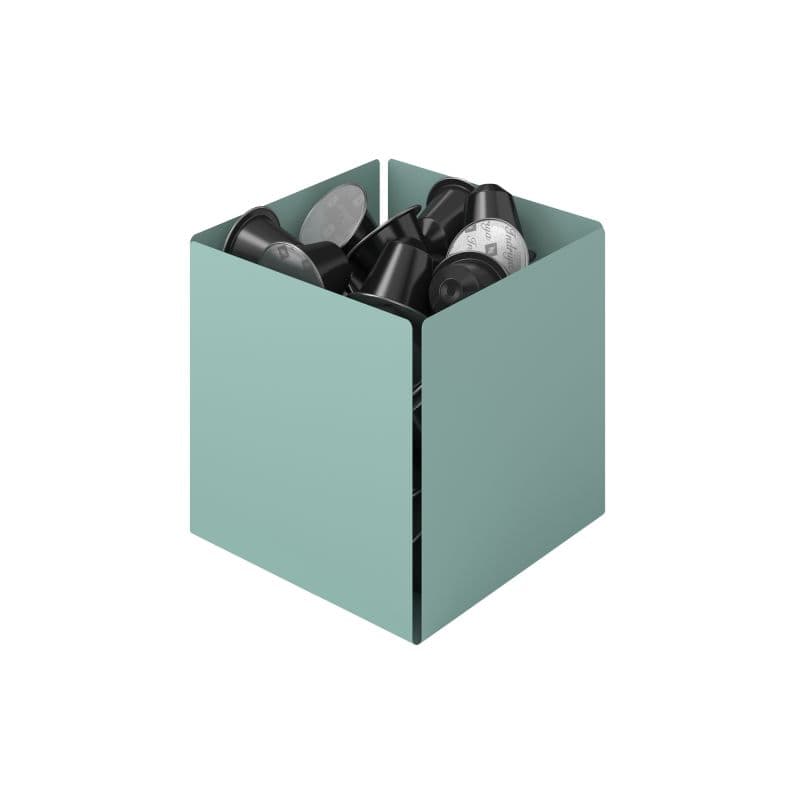 Θήκη για Κάψουλες Pam 116-913 Ματ Τιρκουάζ 13x13x13cm