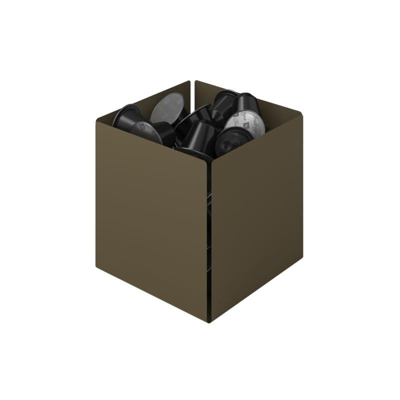 Θήκη για Κάψουλες Pam 116-963 Matt Light Bronze 13x13x13cm