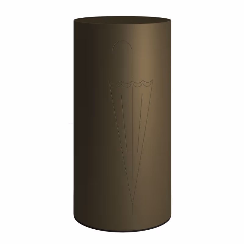 Ομπρελοθήκη Στρογγυλή Pam 28-963 Matt Light Bronze Φ25x50cm
