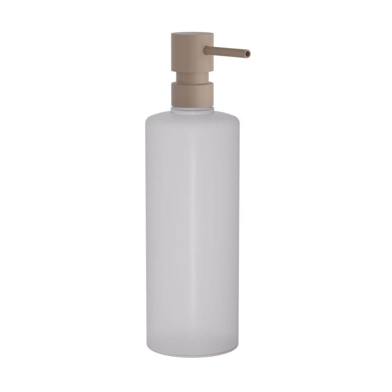 Ντισπένσερ Επικαθήμενο Pam 100-103 500ml Ματ Μπεζ με πλαστικό λευκό Φ7x25cm