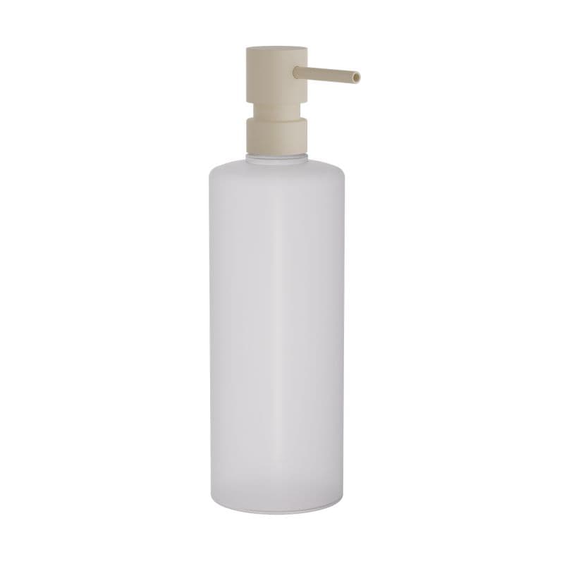 Ντισπένσερ Επικαθήμενο Pam 100-703 500ml Ματ Ivory με πλαστικό λευκό Φ7x25cm