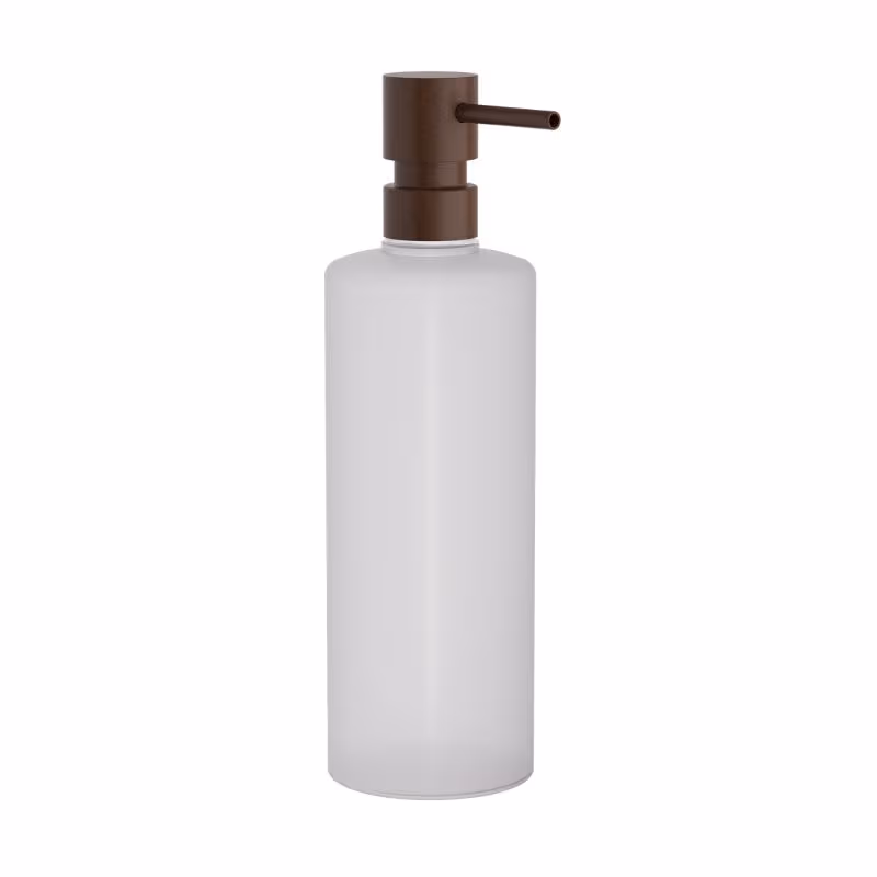 Ντισπένσερ Επικαθήμενο Pam 100-943 500ml Matt Wenge με πλαστικό λευκό Φ7x25cm