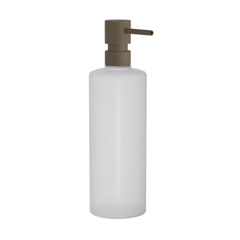 Ντισπένσερ Επικαθήμενο Pam 100-963 500ml Matt Light Bronze με πλαστικό λευκό Φ7x25cm