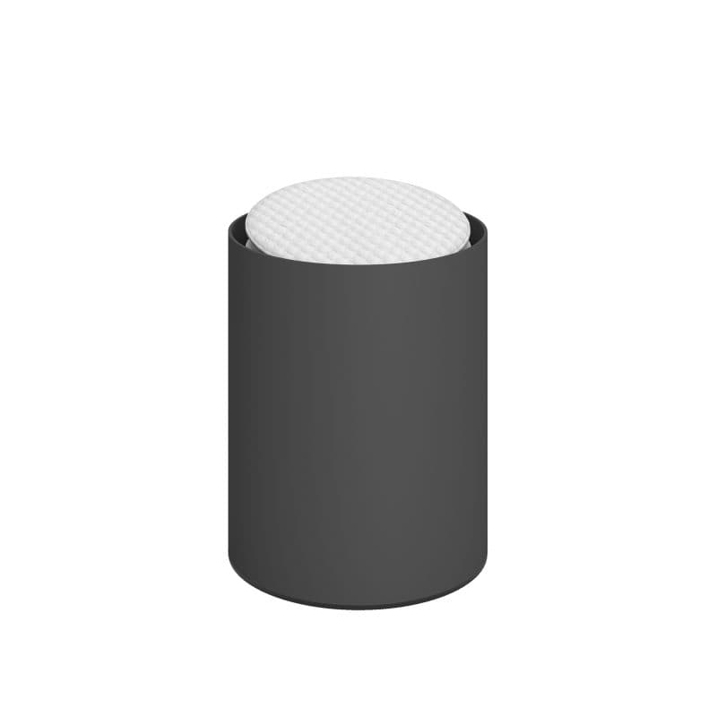 Θήκη Οργάνωσης Στρογγυλή Pam 93-113 Ματ Ανθρακί Φ8x10cm