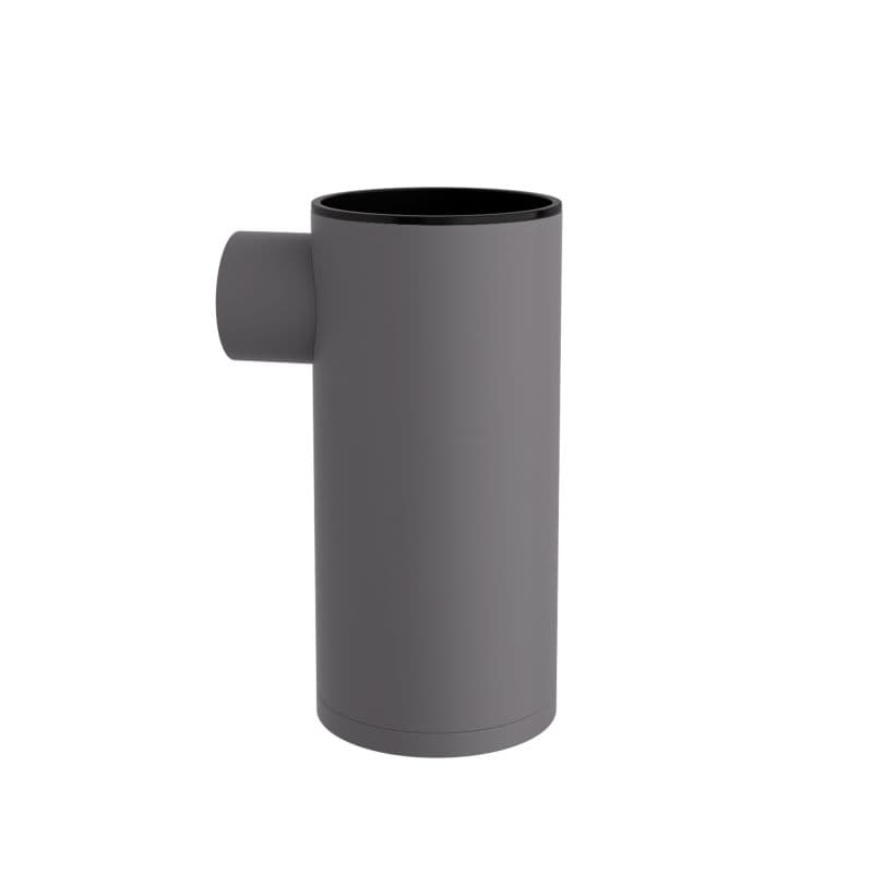 Ποτηροθήκη Επιτοίχια Pam 86-163 Matt Concrete Grey Φ6x12cm