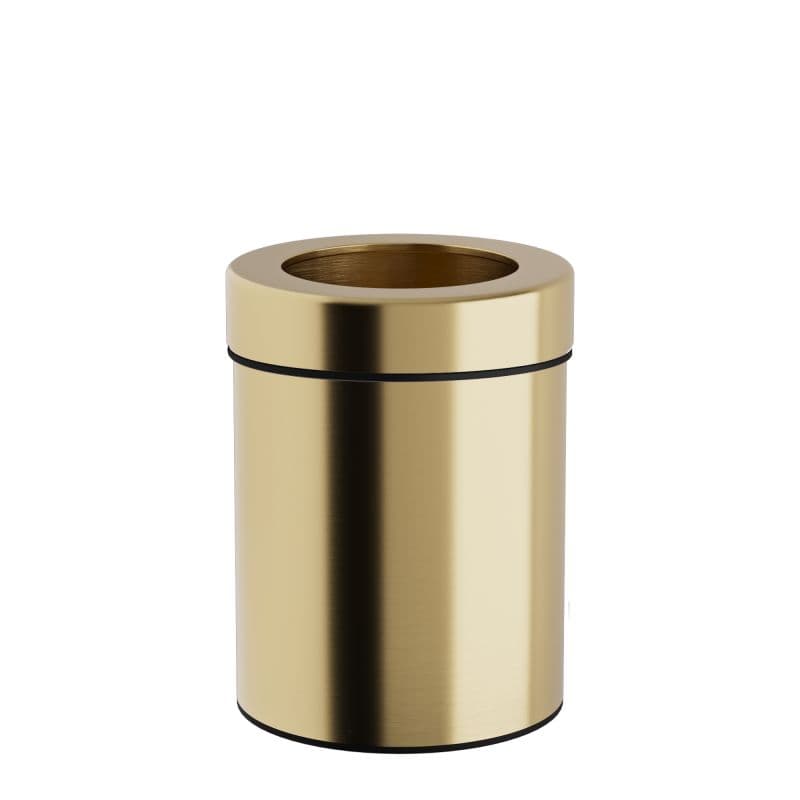 Καλάθι Γραφείου & Δωματίου Pam 2128-023 Brushed Brass 5lt Φ21x28cm