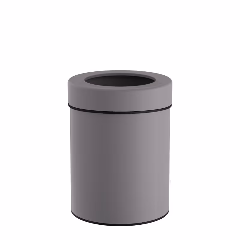 Καλάθι Γραφείου & Δωματίου Pam 2128-163 5lt Matt Concrete Grey Φ21x28cm