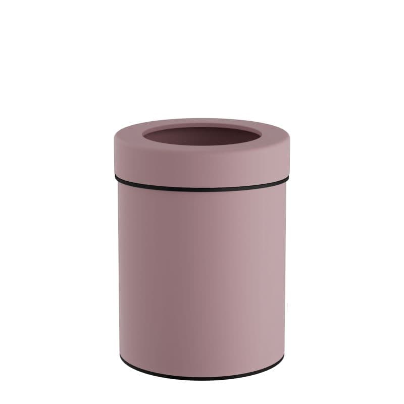 Καλάθι Γραφείου & Δωματίου Pam 2128-303 Ματ Ροζ 5lt Φ21x28cm