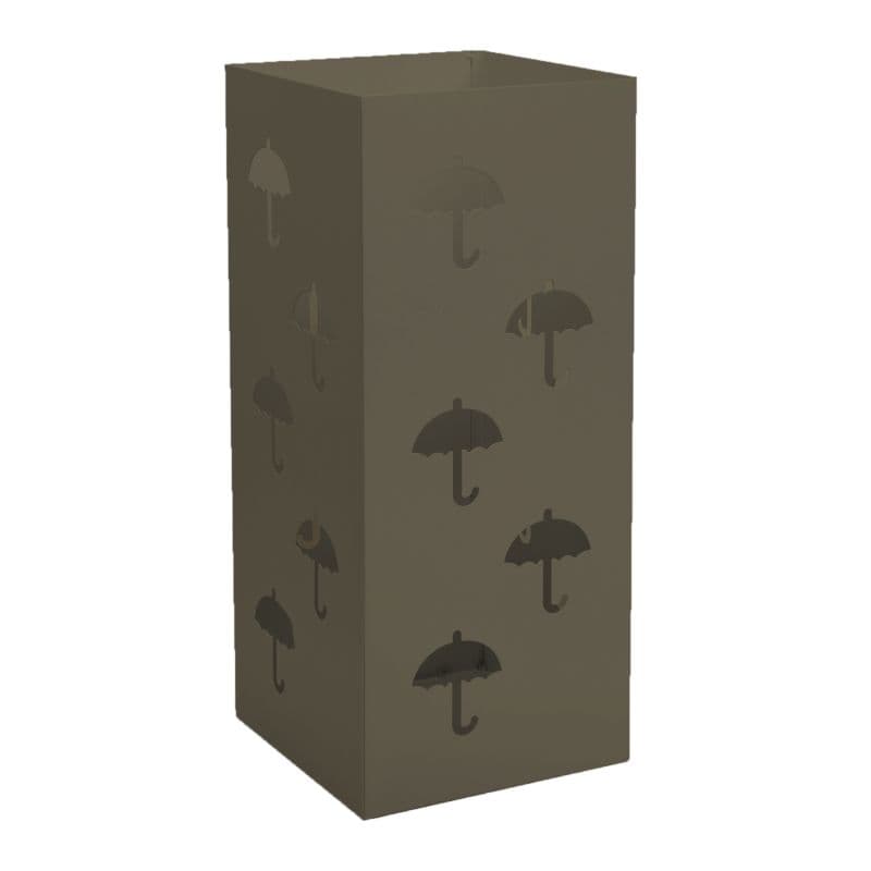 Ομπρελοθήκη Τετράγωνη Pam 25-963 Matt Light Bronze 22x22x50cm