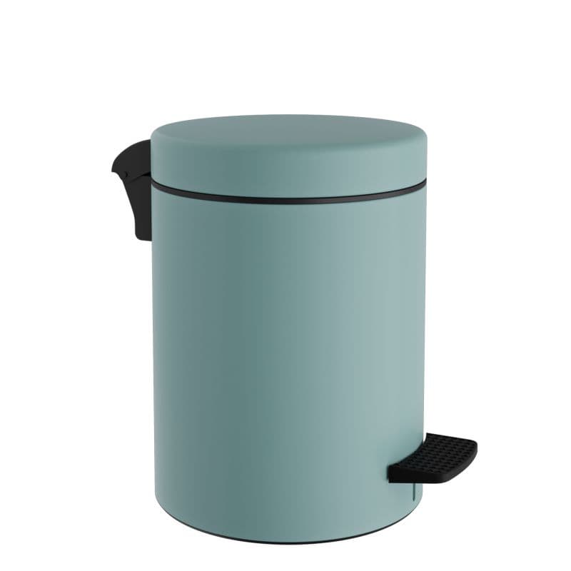 Χαρτοδοχείο Pam 08-500-913 8lt soft close Ματ Τιρκουάζ Φ23x32cm