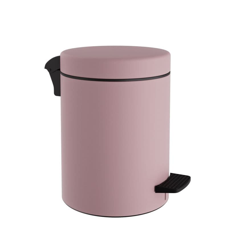 Χαρτοδοχείο Pam 08-500-303 8lt soft close Ματ Ροζ Φ23x32cm