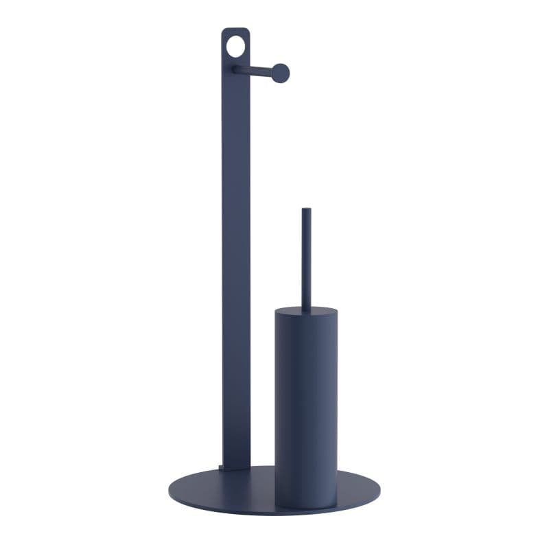 Καλόγερος Χαρτοθήκη με Πιγκάλ Pam 4-400-203 Matt Navy Blue Φ28x60cm