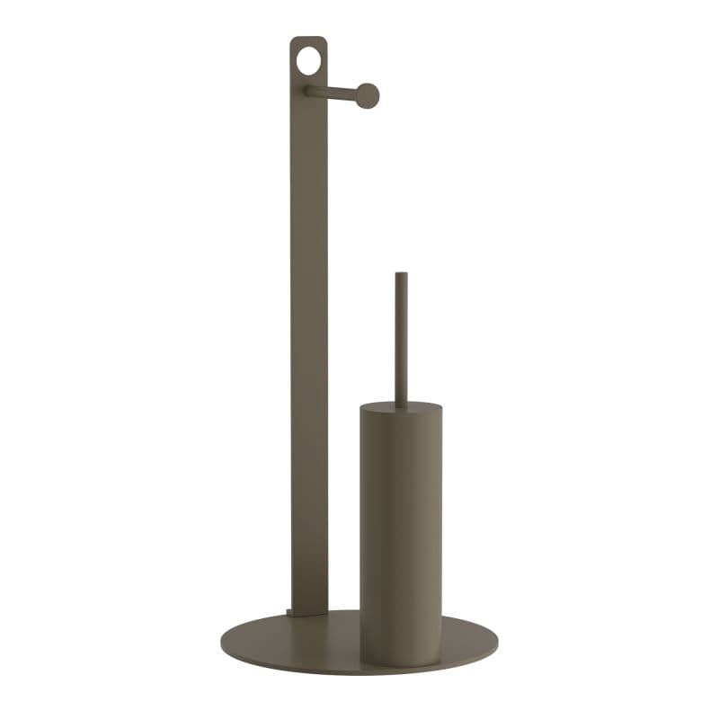 Καλόγερος Χαρτοθήκη με Πιγκάλ Pam 4-400-963 Matt Light Bronze Φ28x60cm