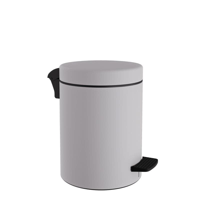 Χαρτοδοχείο Pam 05-096-034 5lt soft close Ματ Λευκό Πάγου Φ20x28cm