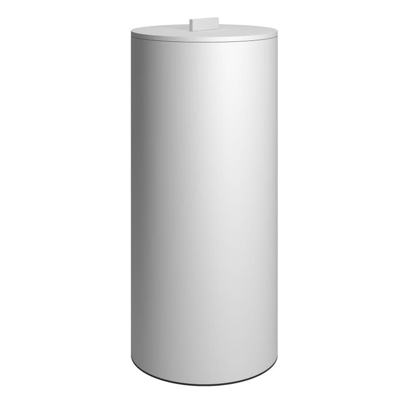 Καλάθι Απλύτων με καπάκι Pam 2560-033 30lt Ματ Λευκό Φ25x57cm