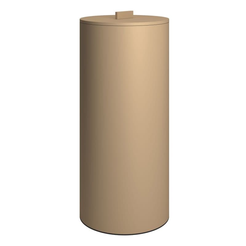Καλάθι Απλύτων με καπάκι Pam 2560-103 30lt Ματ Μπεζ Φ25x57cm