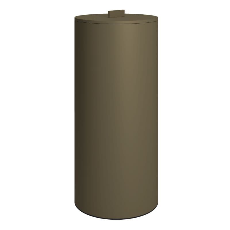 Καλάθι Απλύτων με καπάκι Pam 2560-963 30lt Matt Light Bronze Φ25x57cm