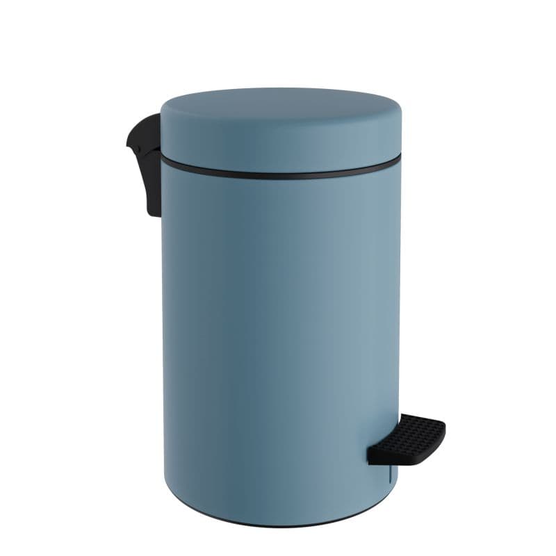 Χαρτοδοχείο Pam 2037-923 9lt soft close Ματ Σιελ Φ20x36cm (χωρίς εσωτερικό πλαστικό κάδο)