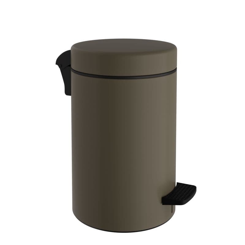 Χαρτοδοχείο Pam 2037-963 9lt soft close Matt Light Bronze Φ20x36cm (χωρίς εσωτερικό πλαστικό κάδο)