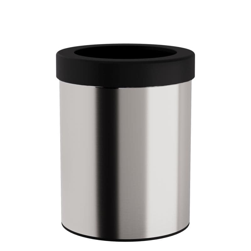 Καλάθι Γραφείου & Δωματίου Pam 2536-011 12lt Inox Σατινέ Φ25x30cm