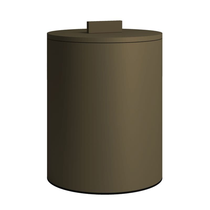 Κουτί Αποθήκευσης Pam 2534-963 Matt Light Bronze Φ25x30cm