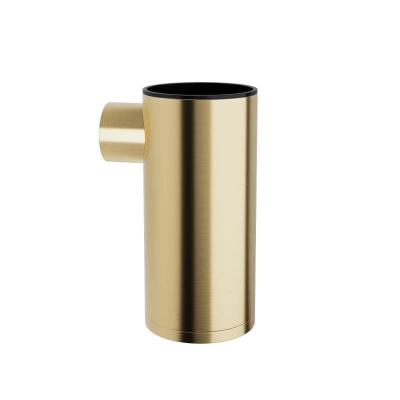 Ποτηροθήκη Επιτοίχια Pam 86-023 Brushed Brass Φ6x12cm