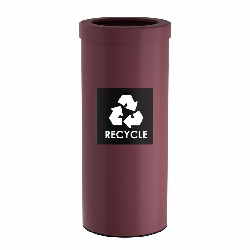 Κάδος Ανακύκλωσης Pam 382560-153 Ματ Μπορντό 30lt Φ25x60cm