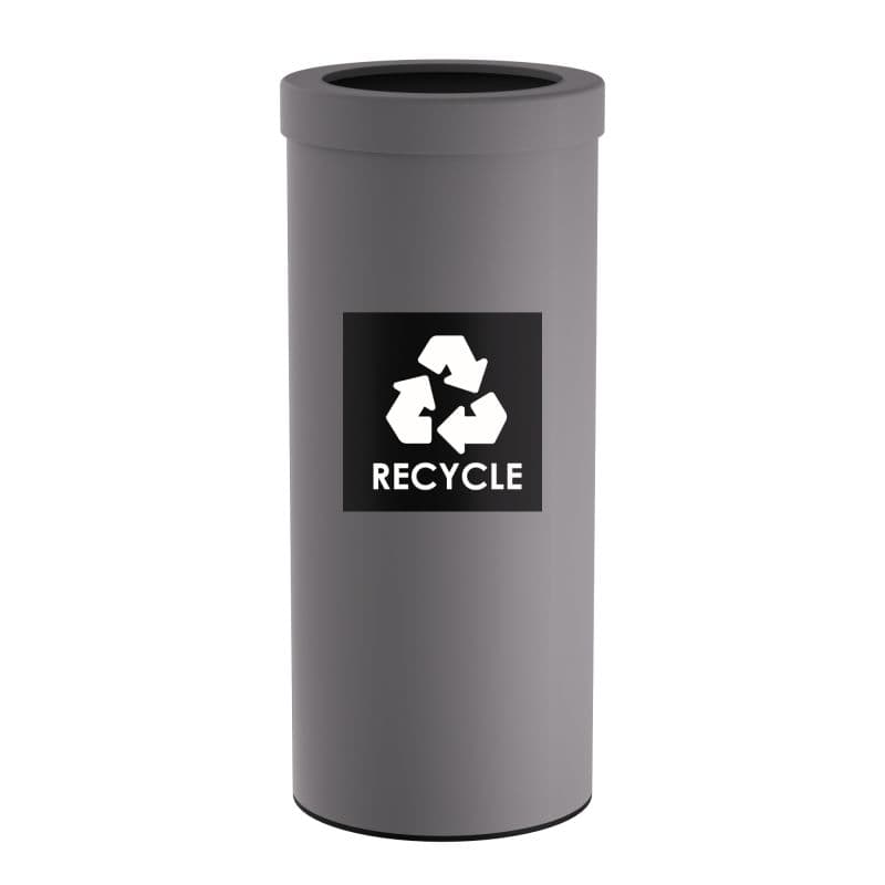 Κάδος Ανακύκλωσης Pam 382560-163 Matt Concrete Grey 30lt Φ25x60cm