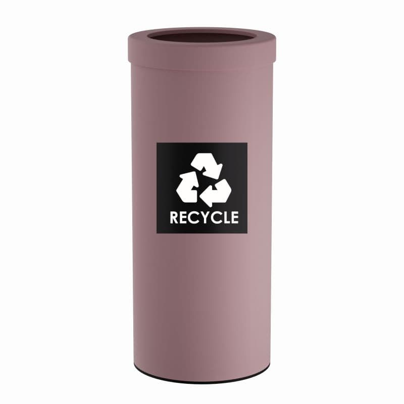 Κάδος Ανακύκλωσης Pam 382560-303 Ματ Ροζ 30lt Φ25x60cm