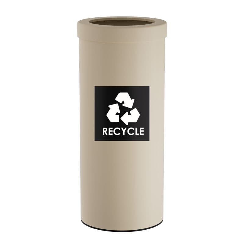 Κάδος Ανακύκλωσης Pam 382560-703 Ματ Ivory 30lt Φ25x60cm