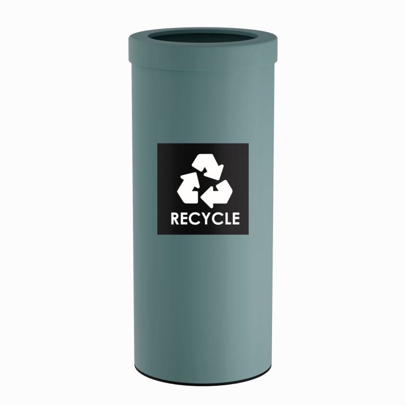 Κάδος Ανακύκλωσης Pam 382560-913 Ματ Τιρκουάζ 30lt Φ25x60cm