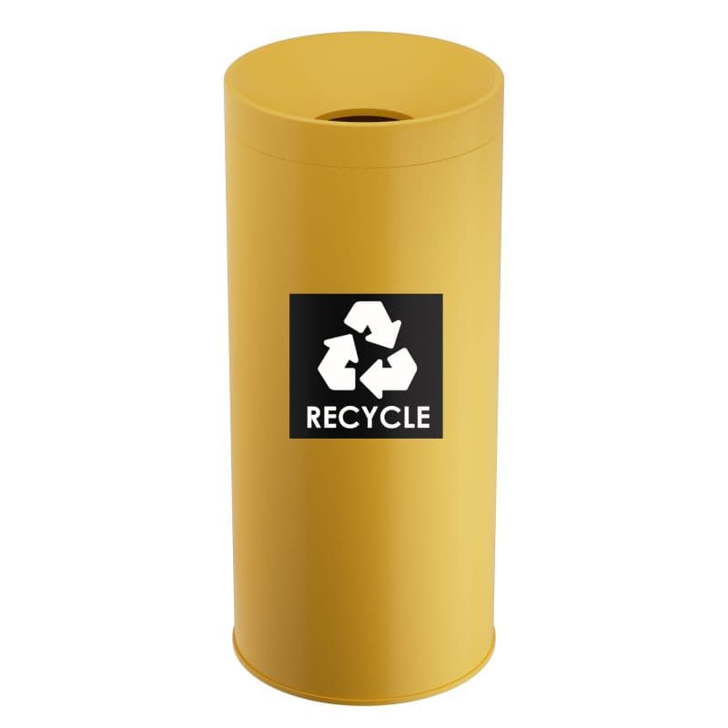 Κάδος Ανακύκλωσης Pam 673470-603 Ματ Κίτρινο 65lt Φ34x70cm