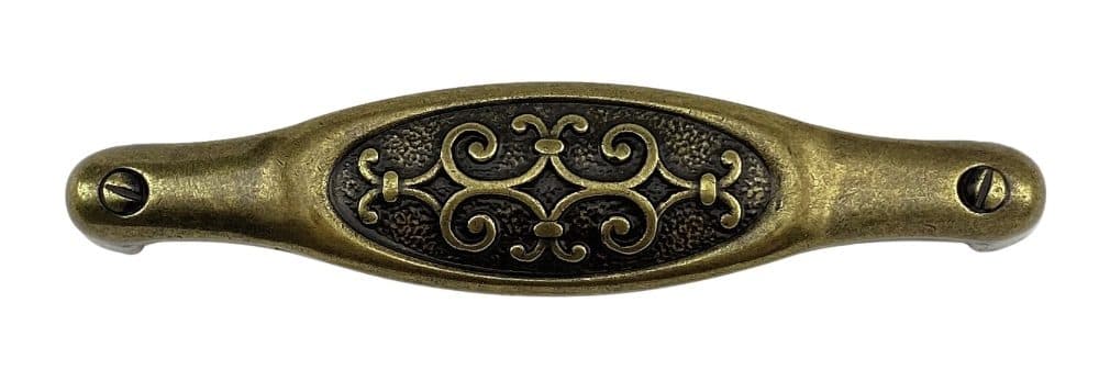 Λαβή Επίπλων Herrajes Palencia Aura 128 128mm Αντικέ Ορείχαλκος - 2