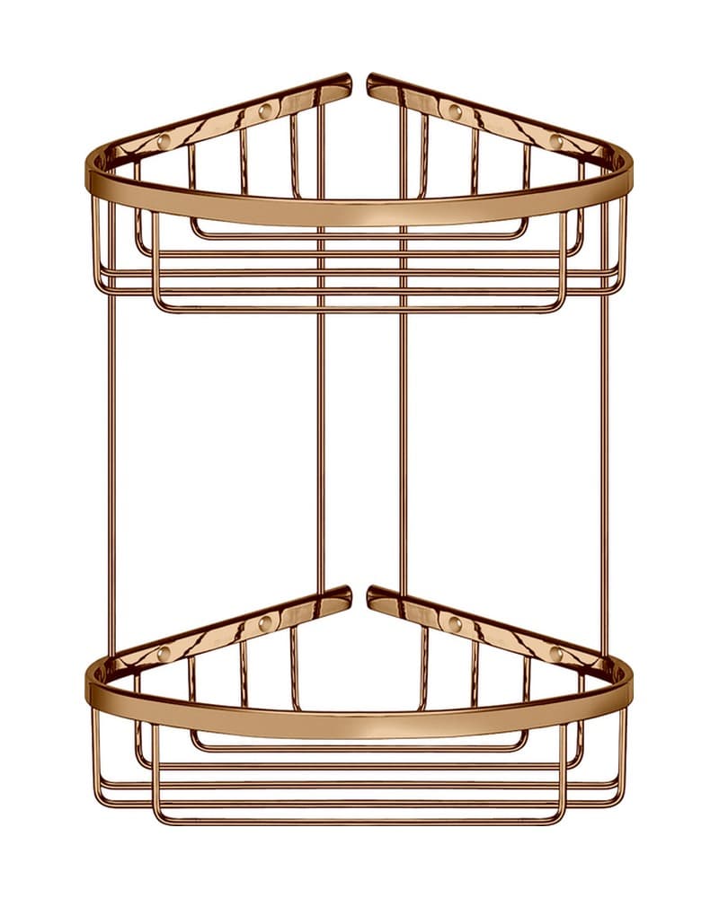 Θήκη γωνιακή Διπλή Sanco 00009-PVD-01PL PVD Warm Bronze Polished 27x21x29cm